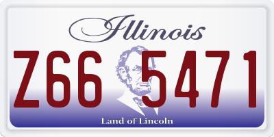 IL license plate Z665471