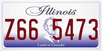 IL license plate Z665473