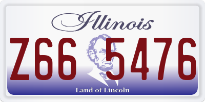 IL license plate Z665476