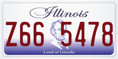IL license plate Z665478