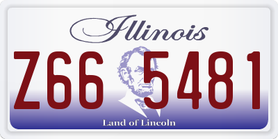 IL license plate Z665481