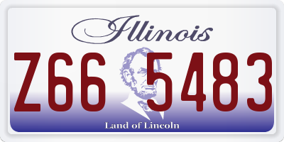 IL license plate Z665483