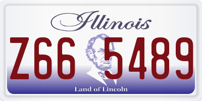 IL license plate Z665489