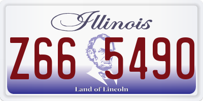 IL license plate Z665490