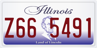 IL license plate Z665491