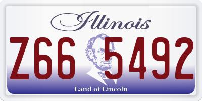 IL license plate Z665492