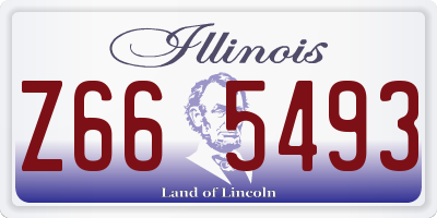 IL license plate Z665493