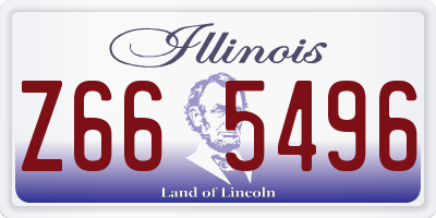IL license plate Z665496