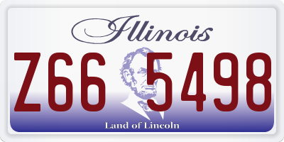 IL license plate Z665498