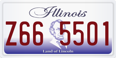 IL license plate Z665501