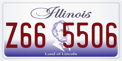 IL license plate Z665506