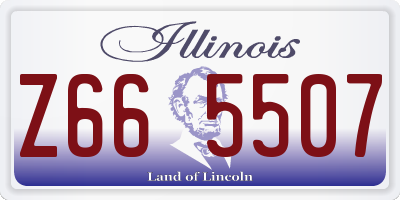 IL license plate Z665507