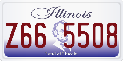 IL license plate Z665508
