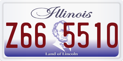 IL license plate Z665510