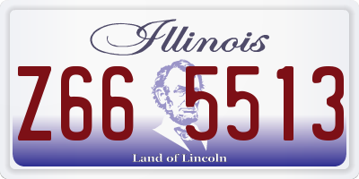 IL license plate Z665513