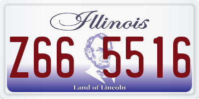 IL license plate Z665516