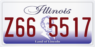 IL license plate Z665517