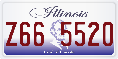 IL license plate Z665520