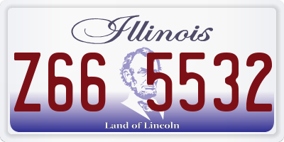 IL license plate Z665532