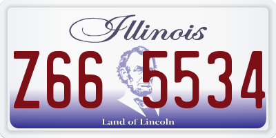 IL license plate Z665534