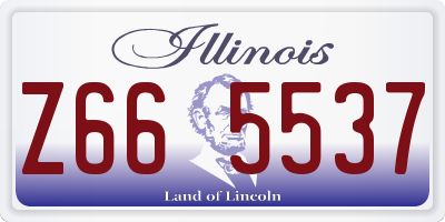 IL license plate Z665537