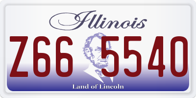 IL license plate Z665540