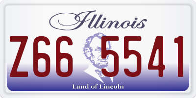 IL license plate Z665541