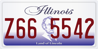 IL license plate Z665542