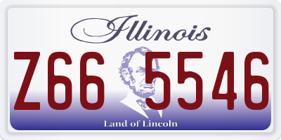 IL license plate Z665546