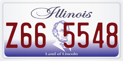 IL license plate Z665548