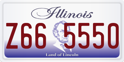 IL license plate Z665550