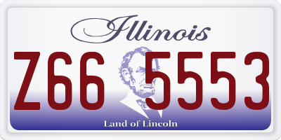 IL license plate Z665553