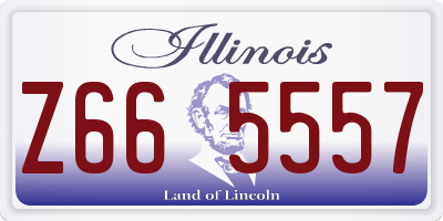 IL license plate Z665557