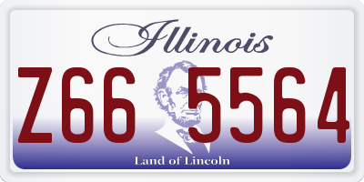 IL license plate Z665564