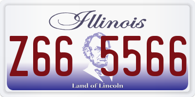 IL license plate Z665566