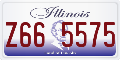 IL license plate Z665575