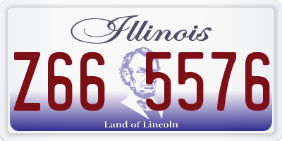 IL license plate Z665576