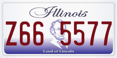 IL license plate Z665577