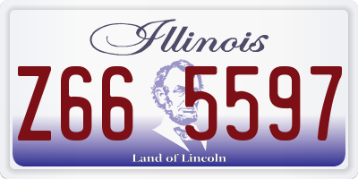 IL license plate Z665597