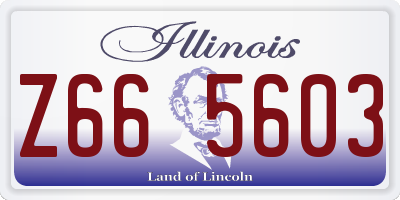 IL license plate Z665603