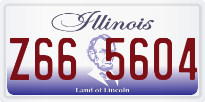 IL license plate Z665604