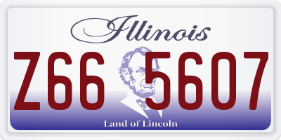 IL license plate Z665607