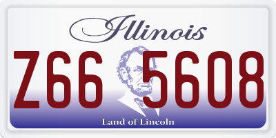 IL license plate Z665608