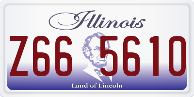 IL license plate Z665610