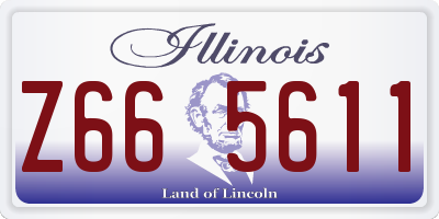 IL license plate Z665611