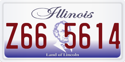 IL license plate Z665614