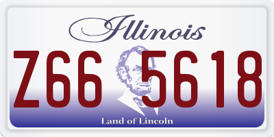IL license plate Z665618