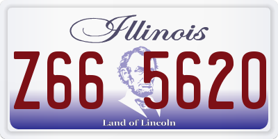 IL license plate Z665620