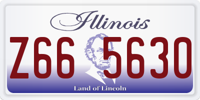 IL license plate Z665630