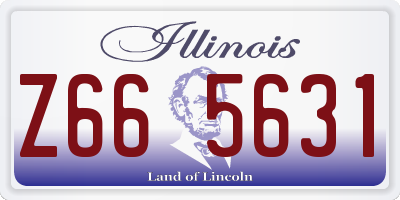 IL license plate Z665631